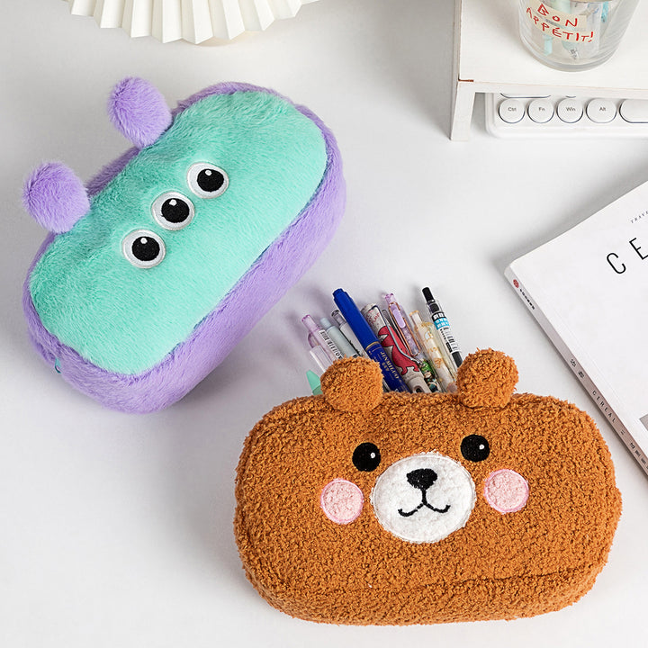 Plush Cartoon Pencil Case Bowlift