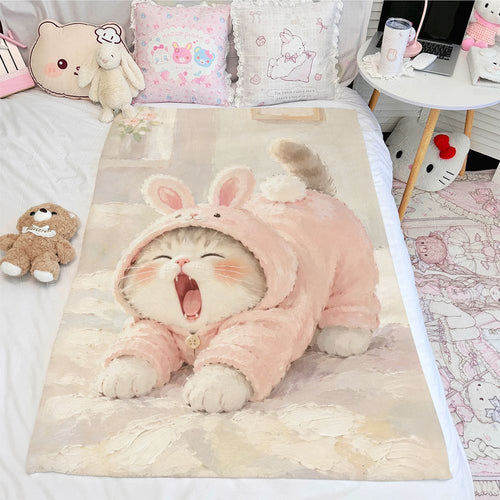 Cozy Plush Animal-Themed Throw Blanket