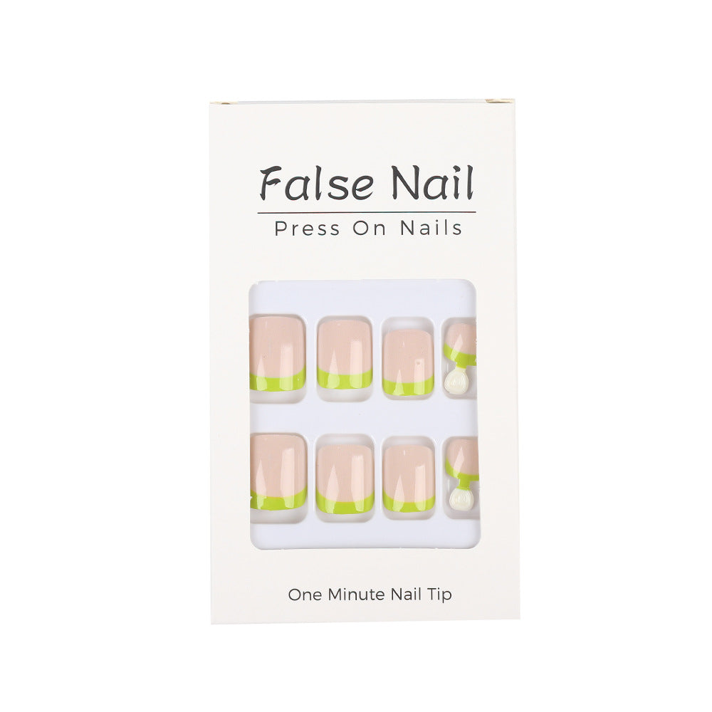 Artificial nails set with creative and colorful decorations Bowlift