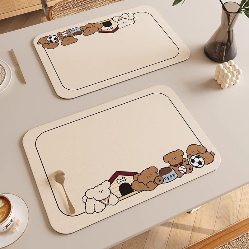 Textured Dining Placemats Bowlift