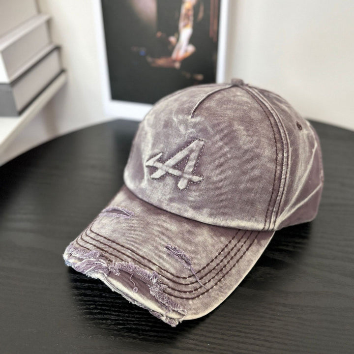 Women's Distressed Vintage Style Baseball Cap Bowlift