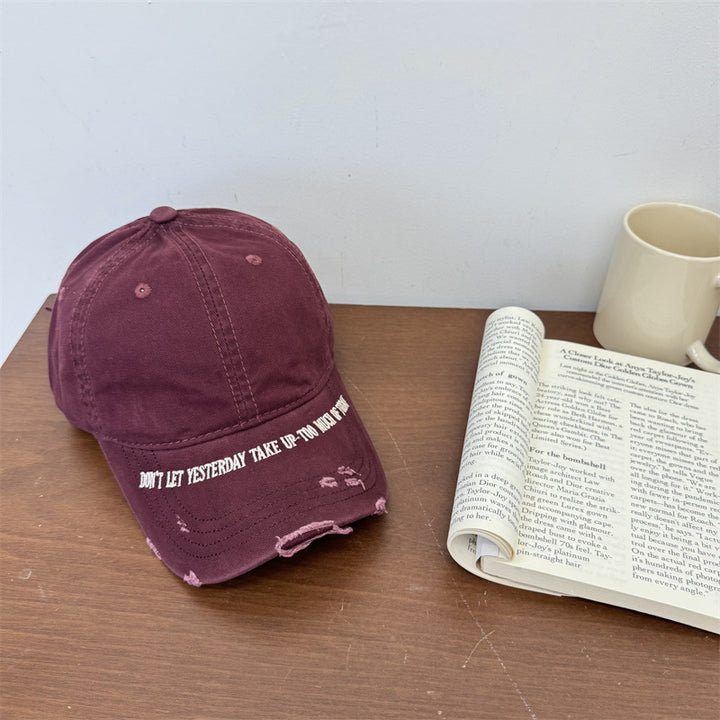Men's Vintage Distressed Baseball Cap Bowlift