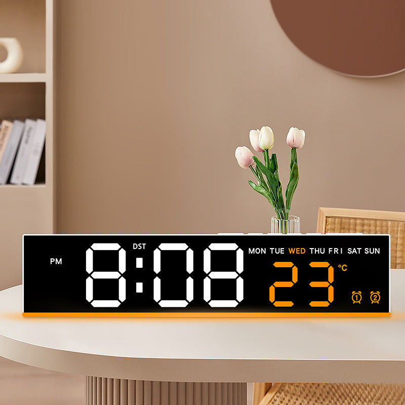 Digital LED weather clock with large display Bowlift