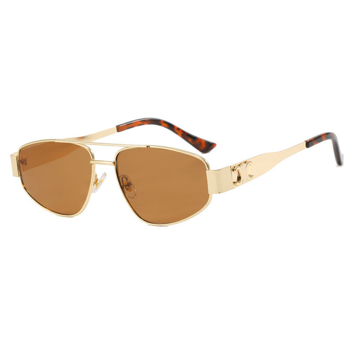 Ladies sporty sunglasses with polarized lenses and elegant metal frame Bowlift