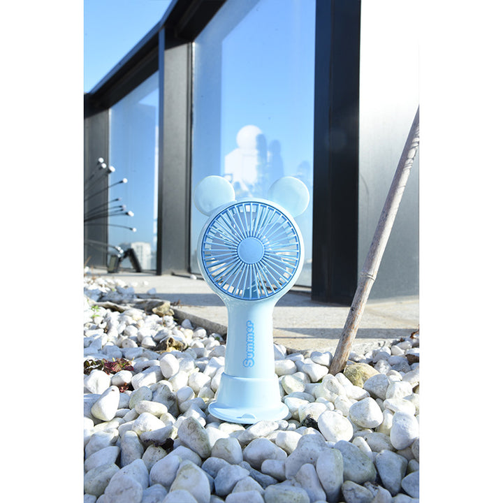 Women's Portable Mini Fan with Rechargeable Battery Bowlift