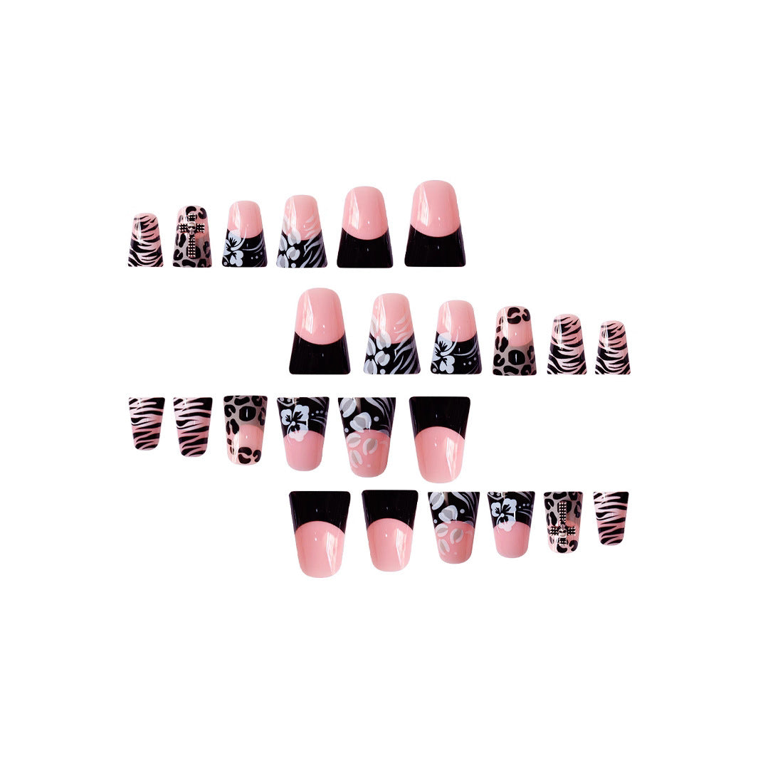 Artistic 3D Floral Press-On Nail Extensions Bowlift