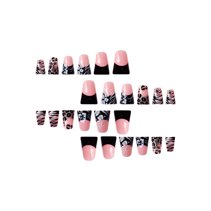 Artistic 3D Floral Press-On Nail Extensions Bowlift