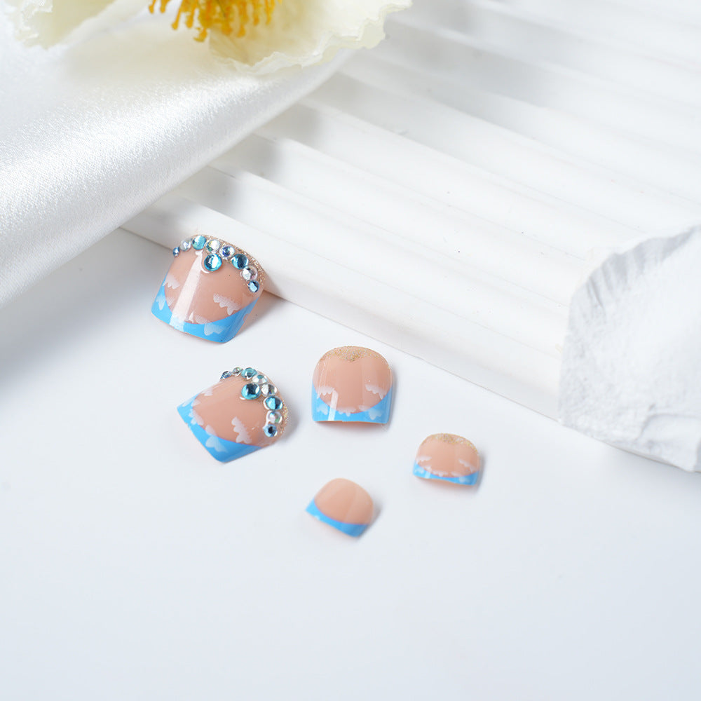 Artistic Gel Press-On Nail Set Bowlift