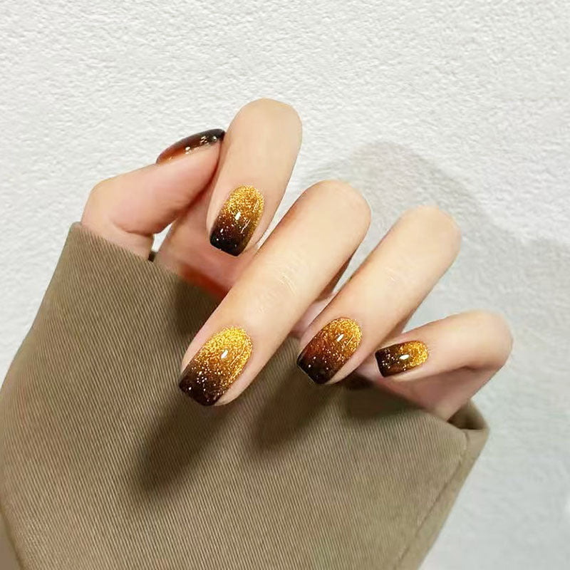 Elegant French Tip Press-On Nail Set Bowlift