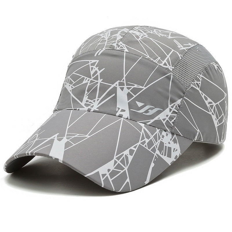 Women’s sporty running cap with stunning geometric pattern Bowlift