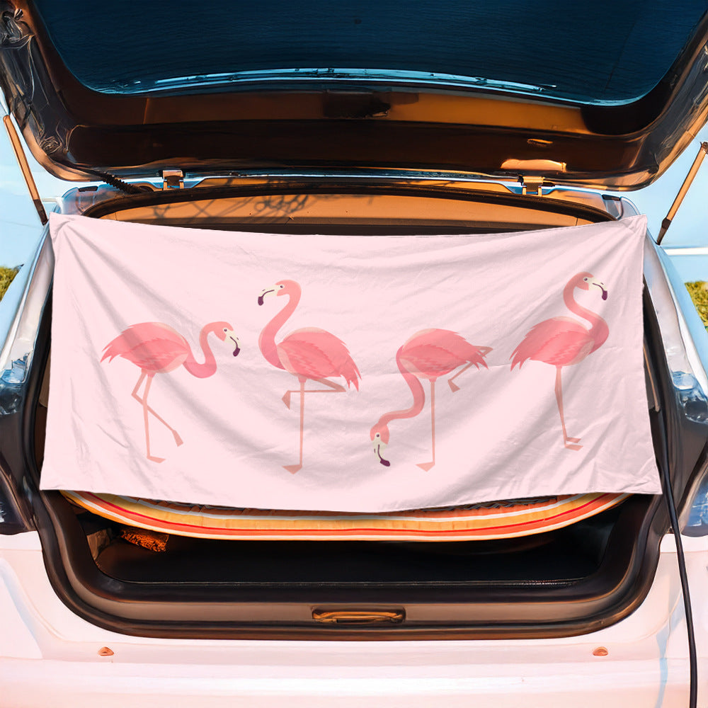 Trunk mat with creative flamingo design Bowlift
