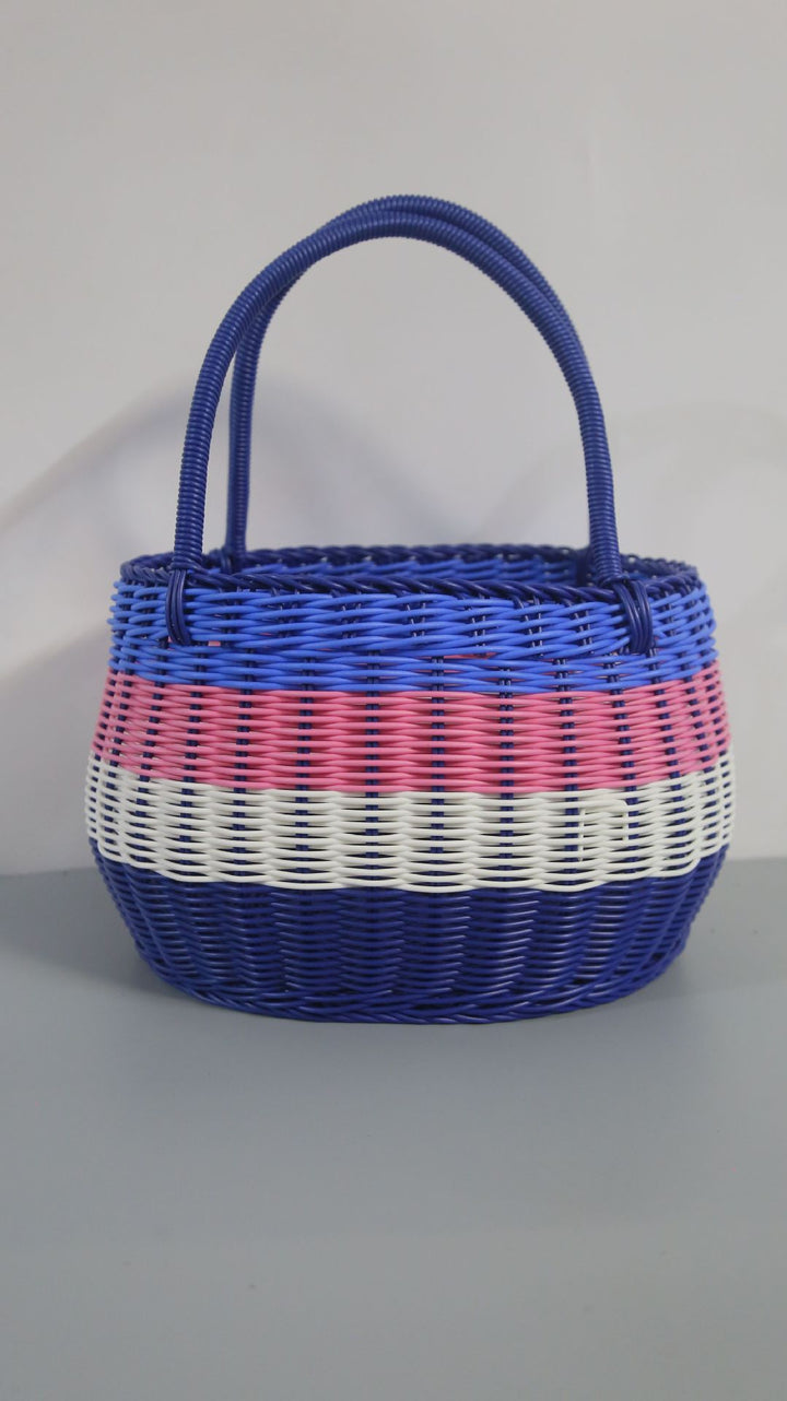 Women Handwoven Basket with Sturdy Handles Bowlift