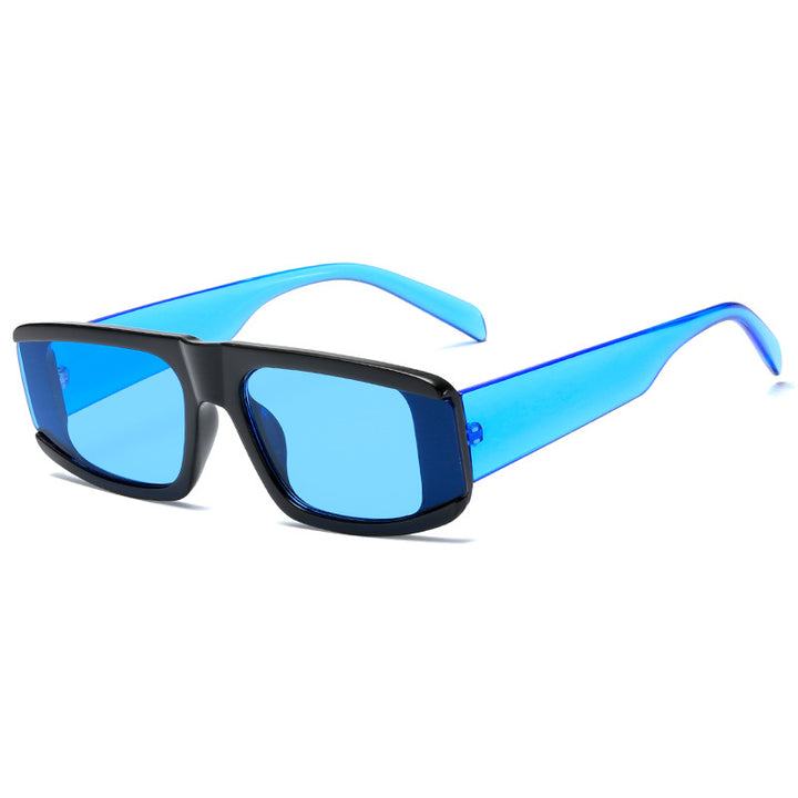 Women's fashionable sunglasses with futuristic design and transparent frame Bowlift