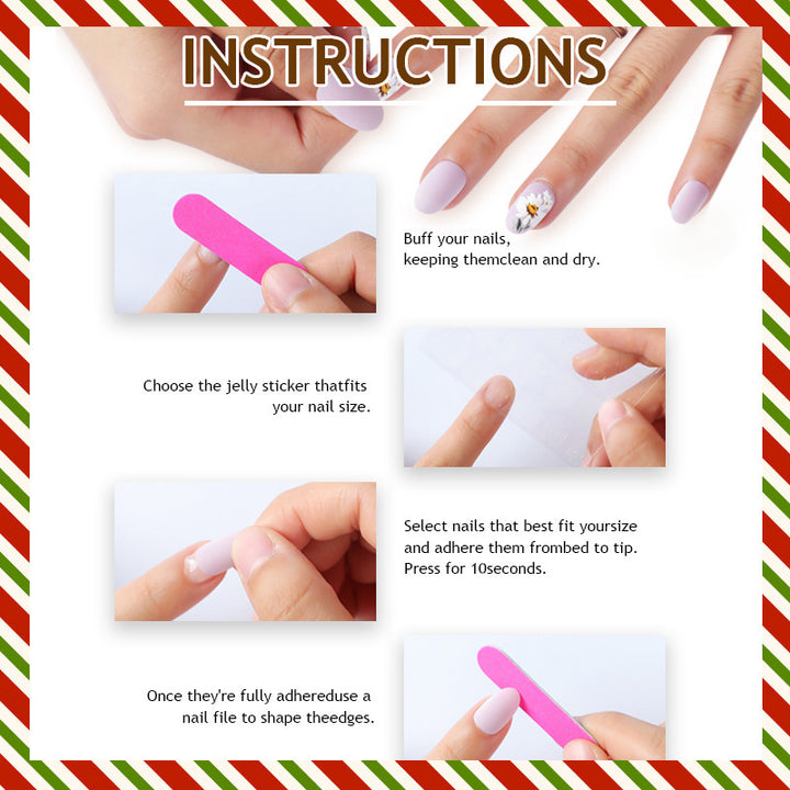 Art nail set with elegant bow and glitter decorations Bowlift
