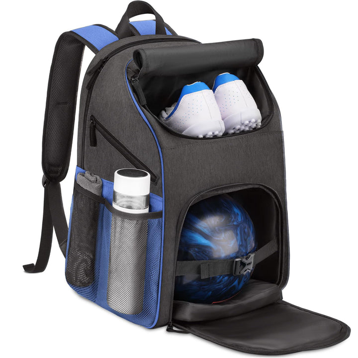 Unisex Sporty Backpack with special compartments for shoes and bowling ball Bowlift