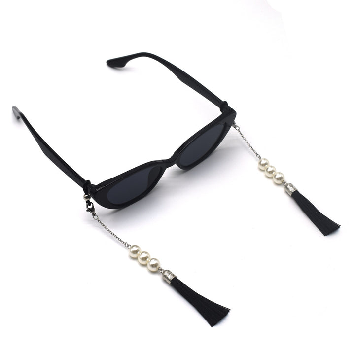 Elegant Tassel Pearl Eyewear Holder Bowlift
