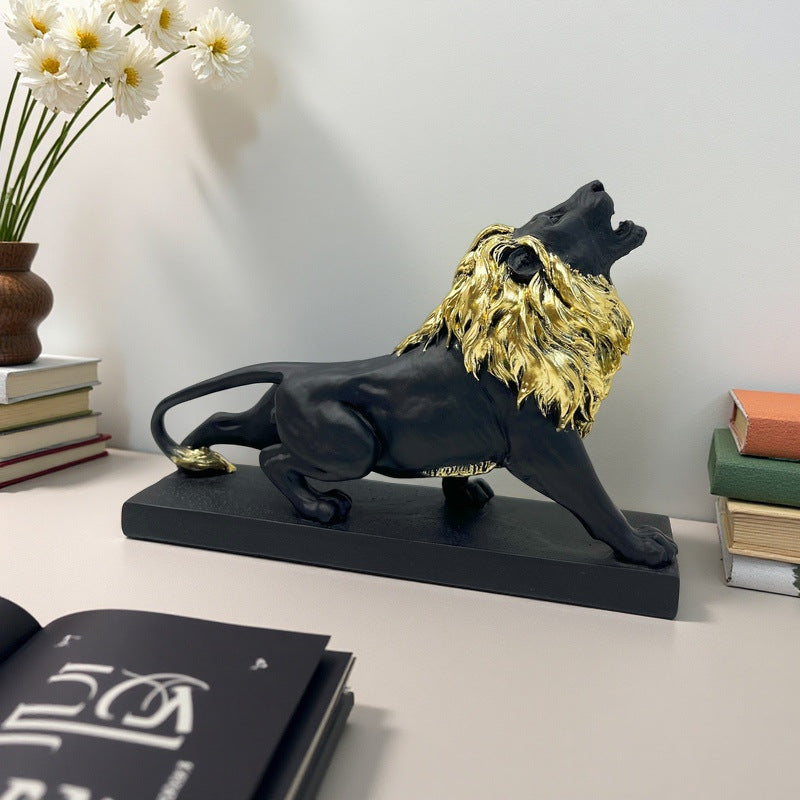 Decorative lion figure with golden details Bowlift