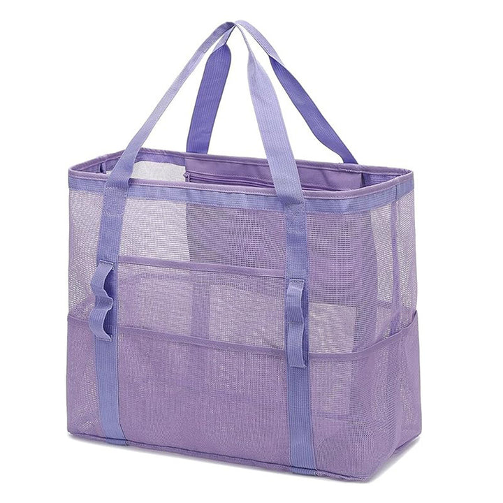 Practical Beach Tote Bag Made of Breathable Mesh Material Bowlift