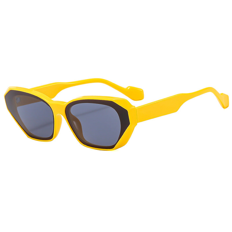 Women trendy polygonal sunglasses Bowlift