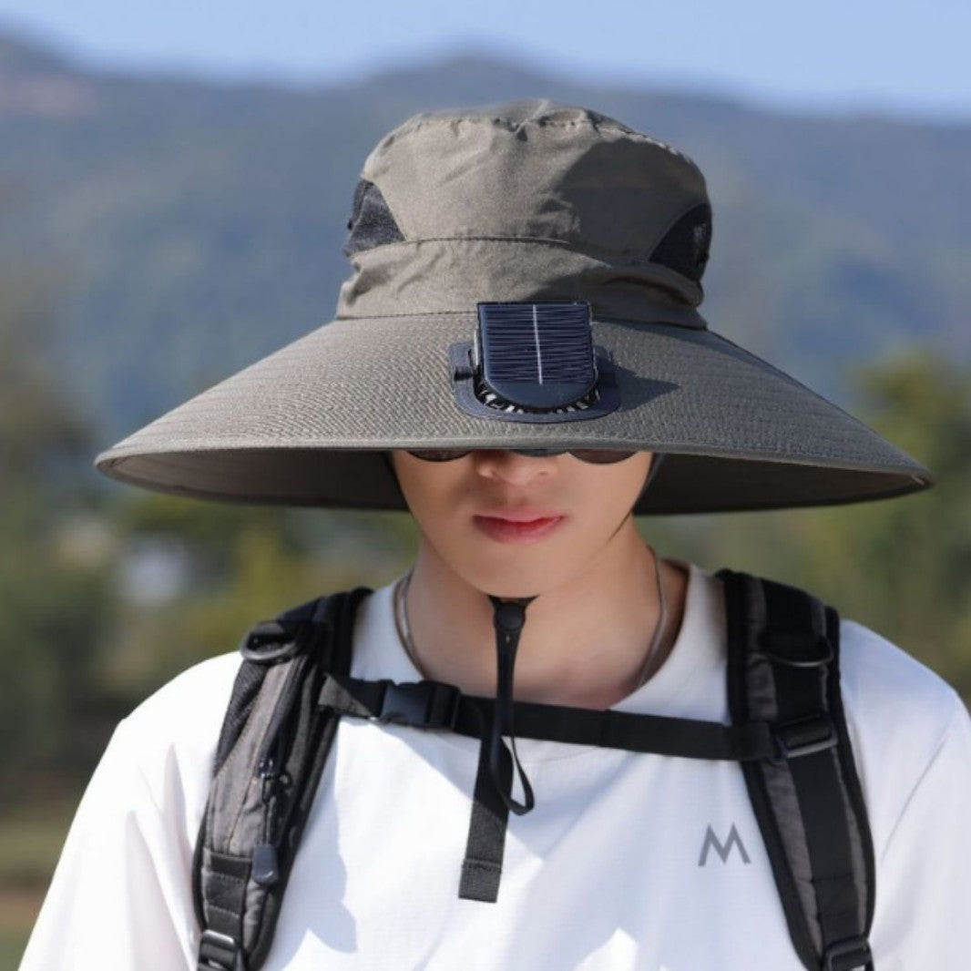 tactical fishing hat with wide brim, mesh ventilation and adjustable chin strap Bowlift