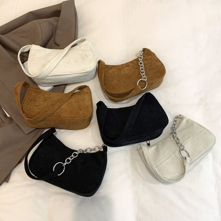 Fashionable Cord Handbag Bowlift