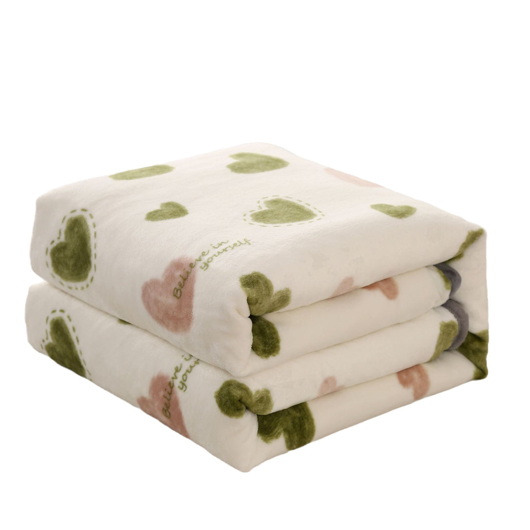 Women's cozy fleece blanket with playful cloud pattern Bowlift