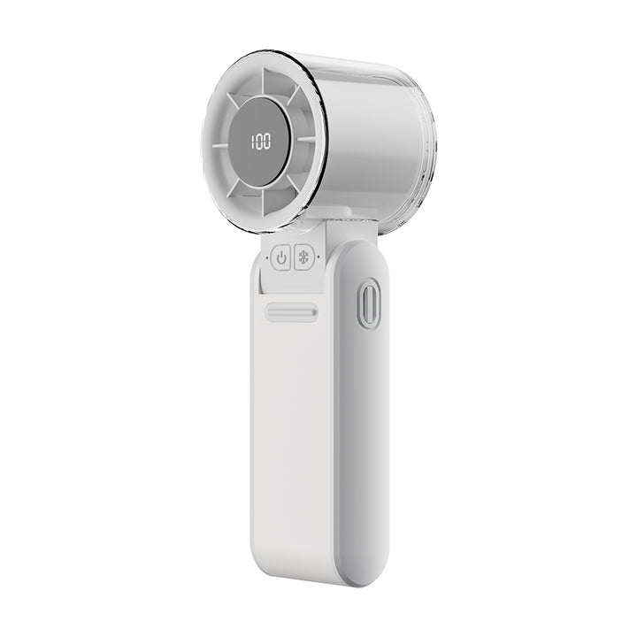 Women's Portable Mini Fan with USB Charging Function and LED Display Bowlift