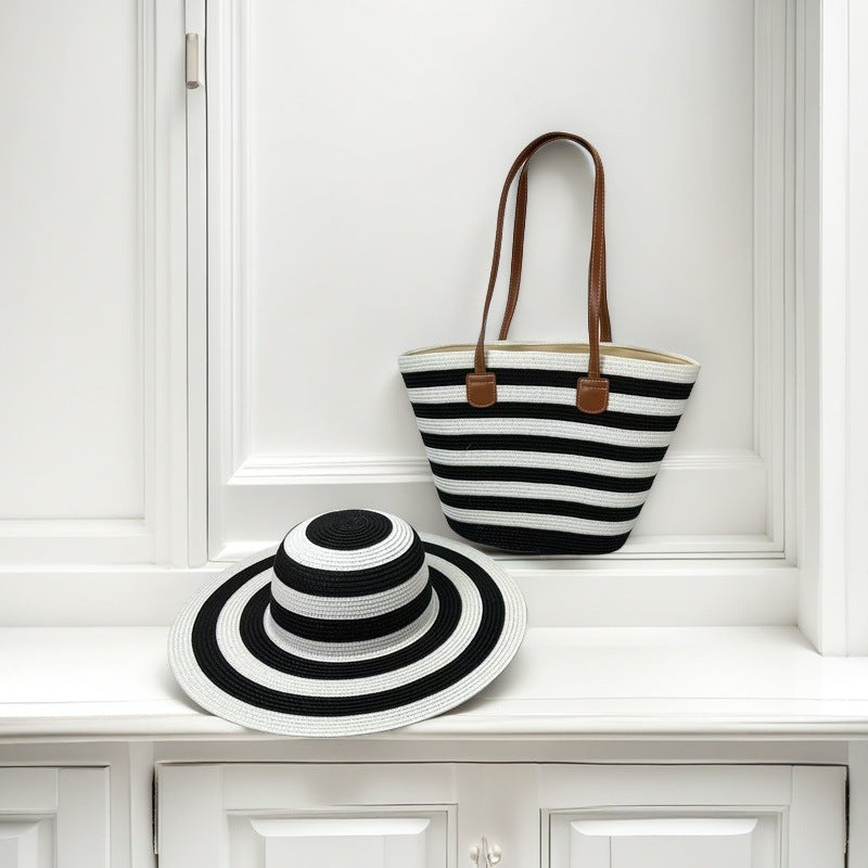 Beach bag with colorful stripes Bowlift