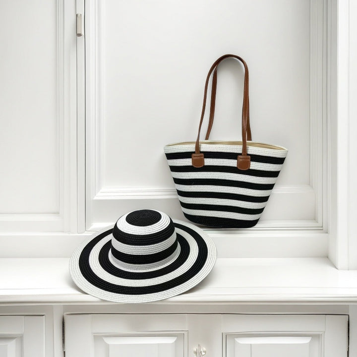 Beach bag with colorful stripes Bowlift