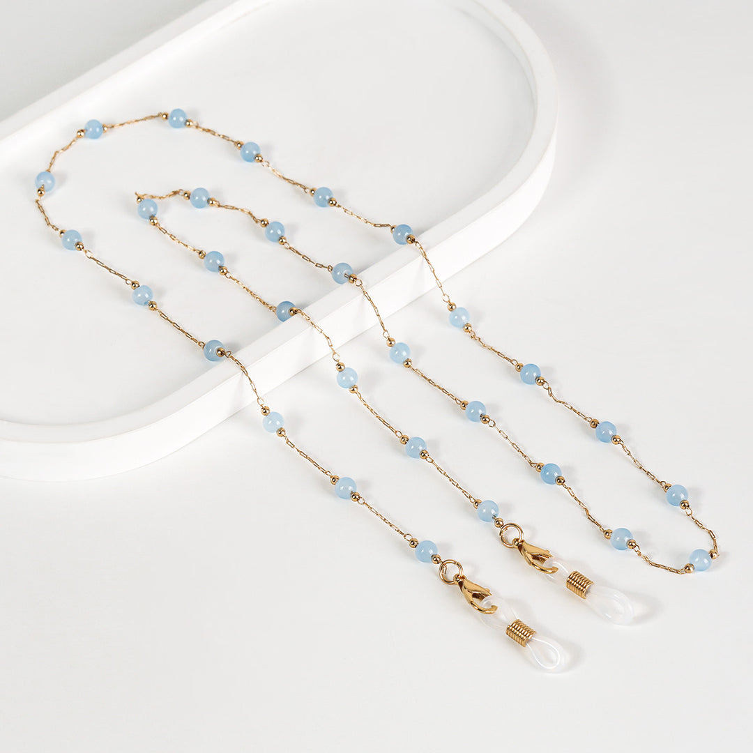 Elegant Beaded Glasses Chain Bowlift