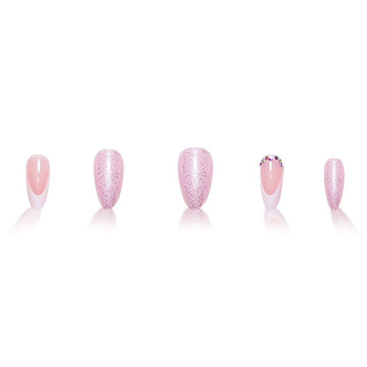 Elegant Floral Press-On Nail Art Extensions Bowlift