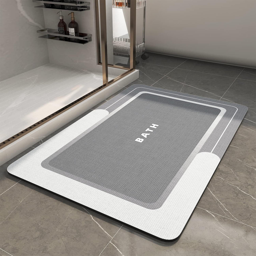 Absorbent Memory Foam Bath Mat Bowlift