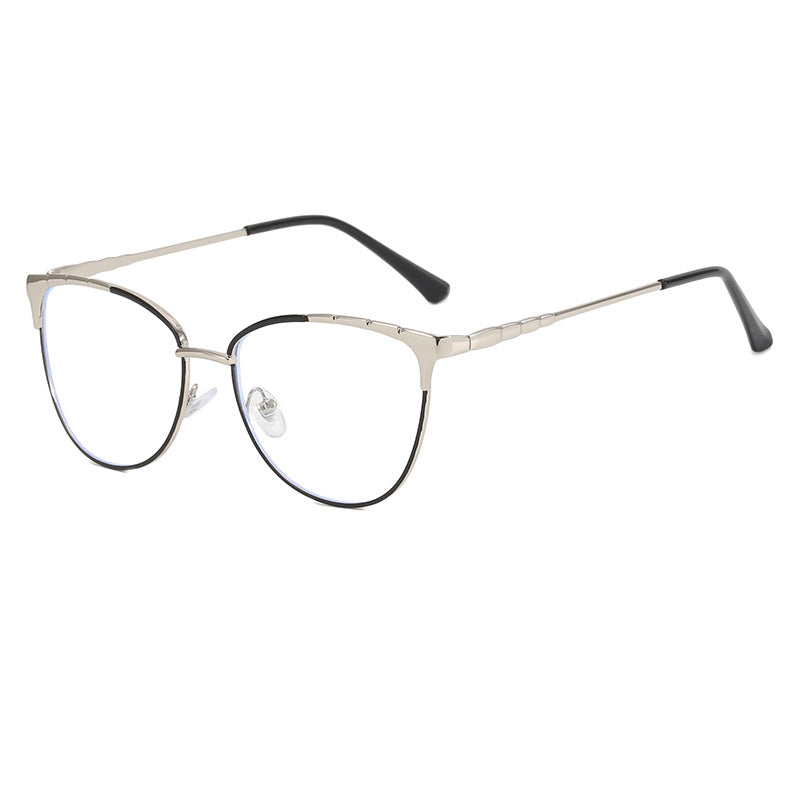 Ladies Cat-Eye Glasses with Fine Metal Accents Bowlift
