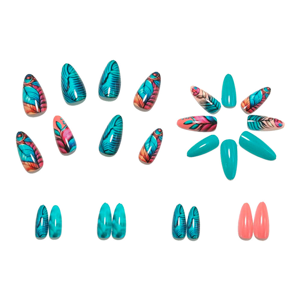 Luxury Botanical Design Press-On Nails Bowlift