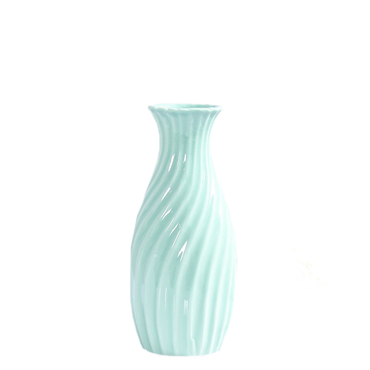 Decorative Spiral Ceramic Flower Vase Bowlift