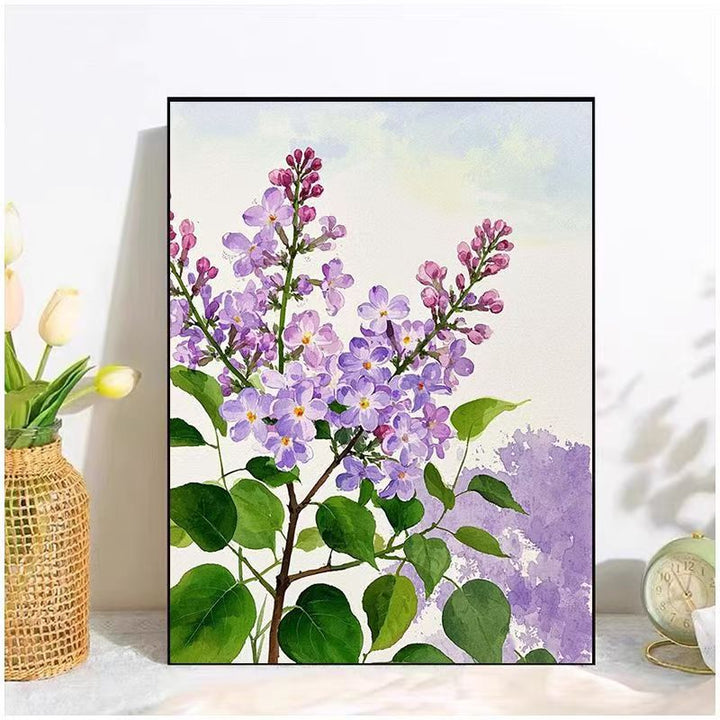 Floral Watercolor Canvas Art Print Bowlift