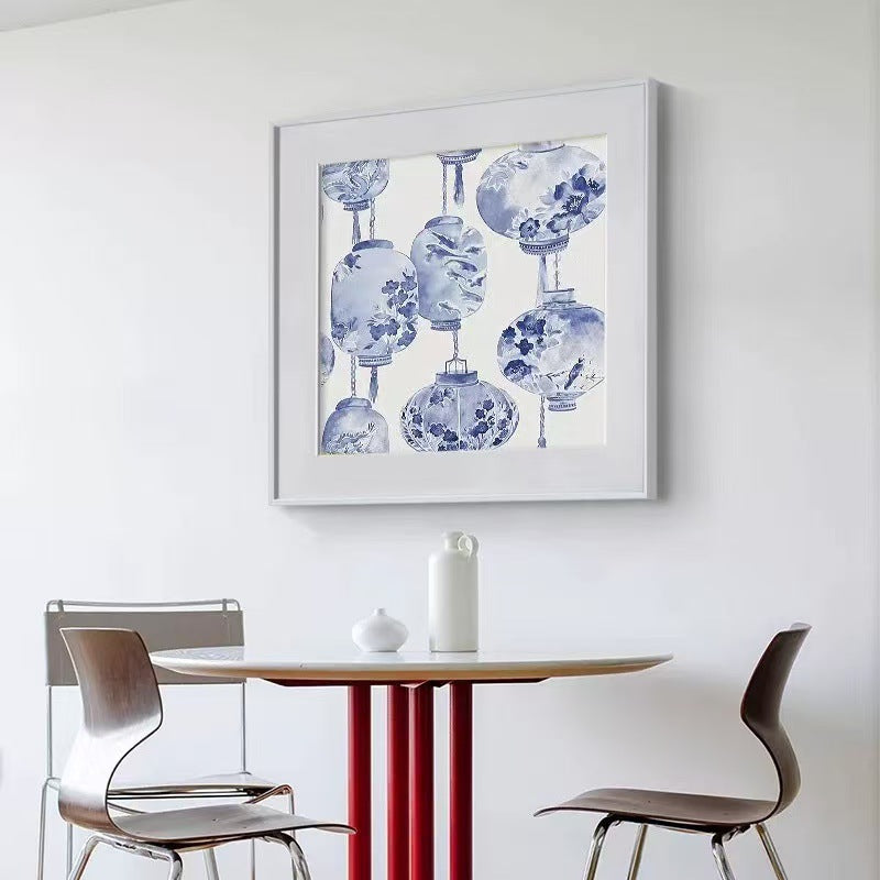 Framed Decorative Lantern Art