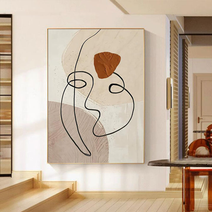 Line Art Canvas Wall Print