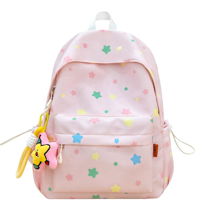 Playful Star Pattern Backpack