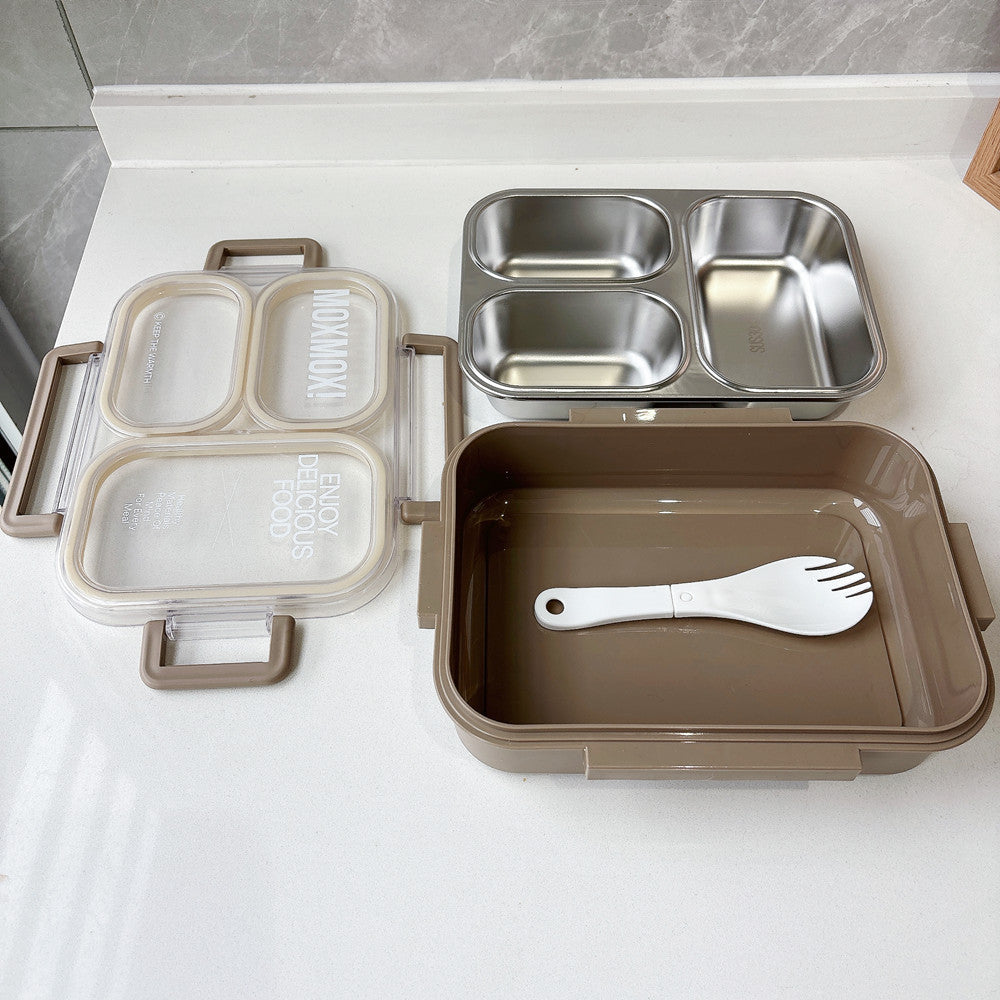 Premium Stainless Steel Multi-Compartment Food Storage Container