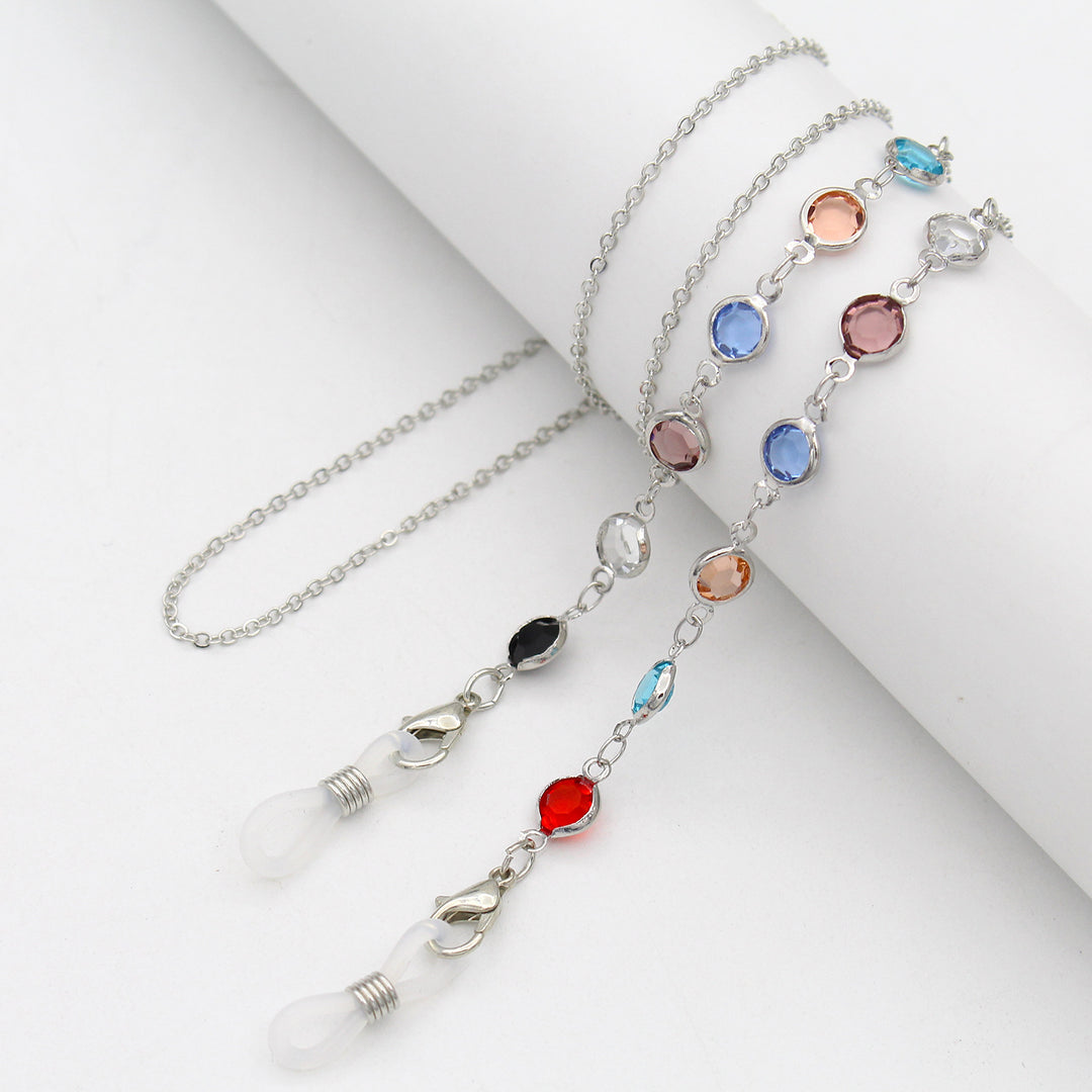 Elegant Crystal-Embellished Eyewear Chain Bowlift 1788159829