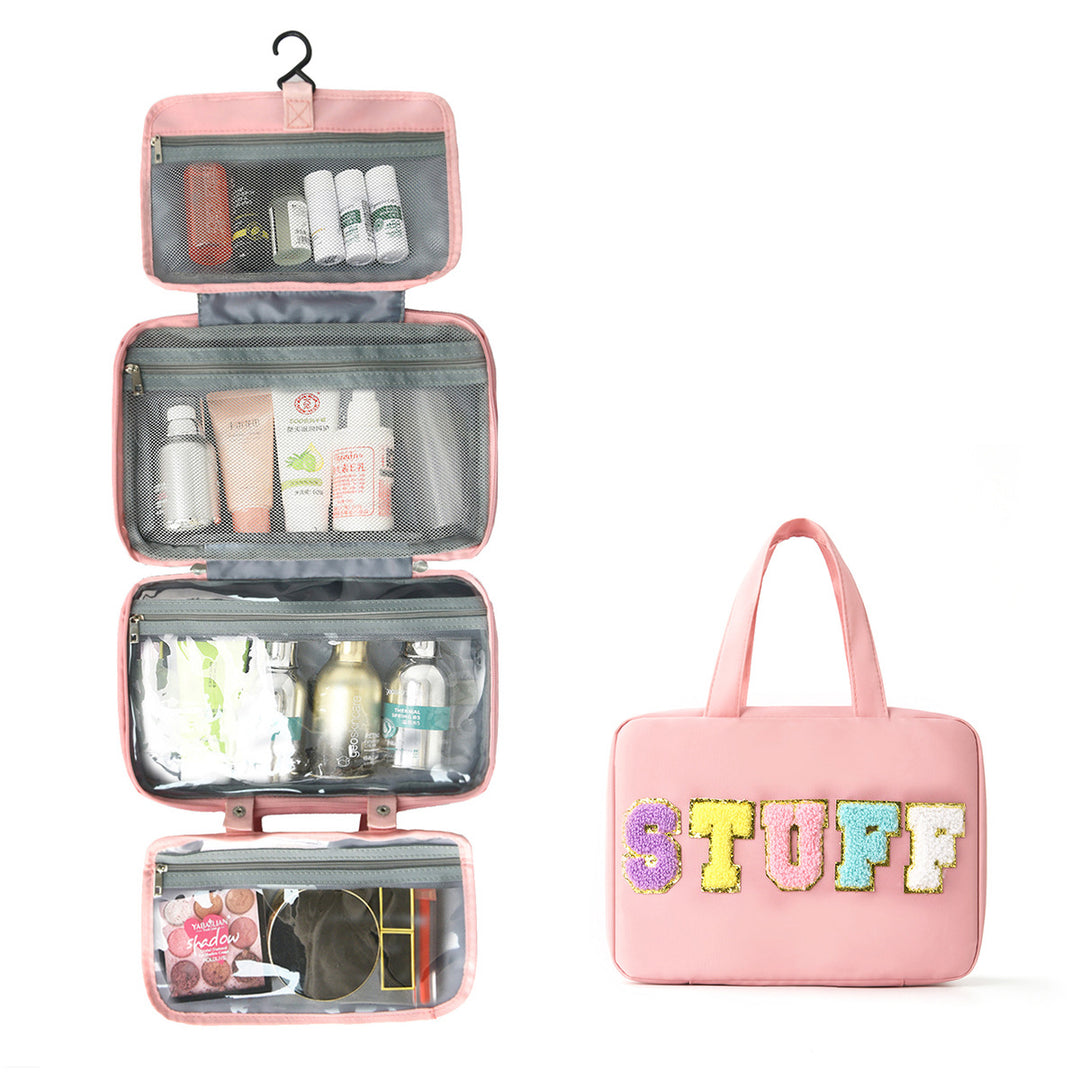 Multifunctional Cosmetic Organizer Bag with Hanging Design Bowlift