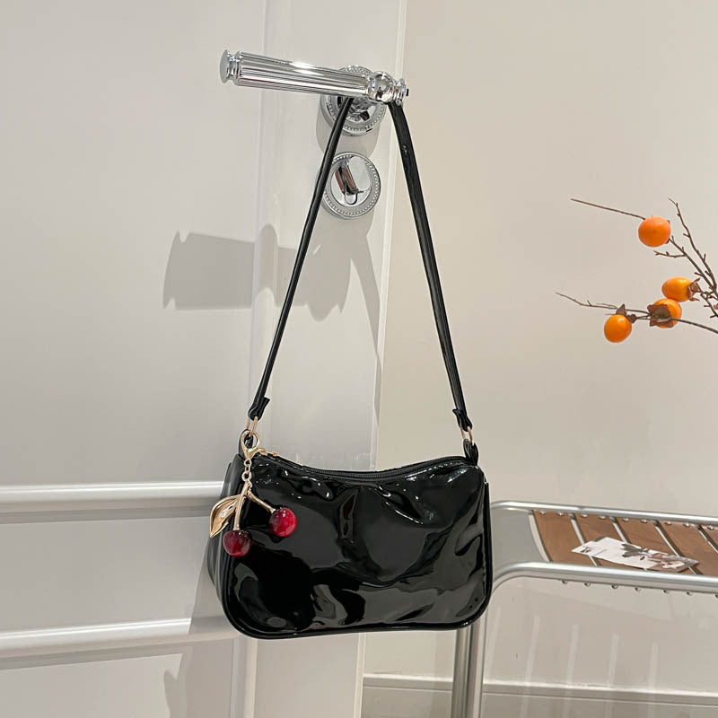 WoGlossy Textured Handheld Crossbody Bag Bowlift