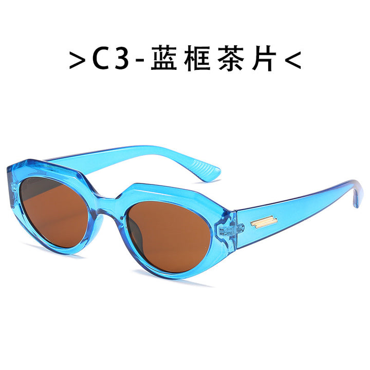 Women's Geometric Cat-Eye Sunglasses Bowlift
