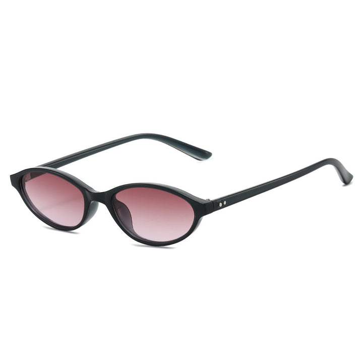 Chic Vintage-Inspired Oval Sunglasses Bowlift