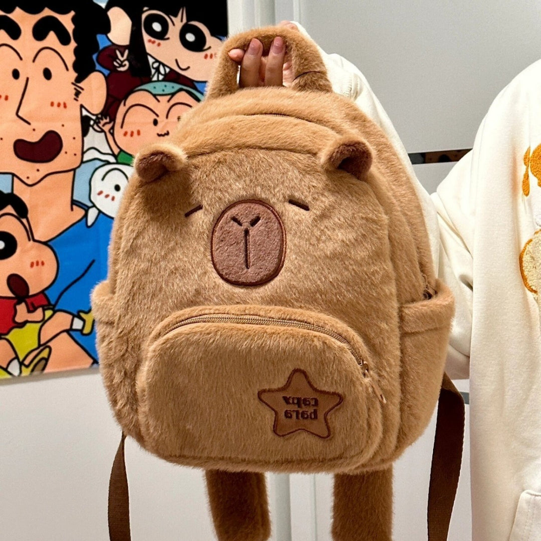 Plush Backpack in Bear Style Bowlift