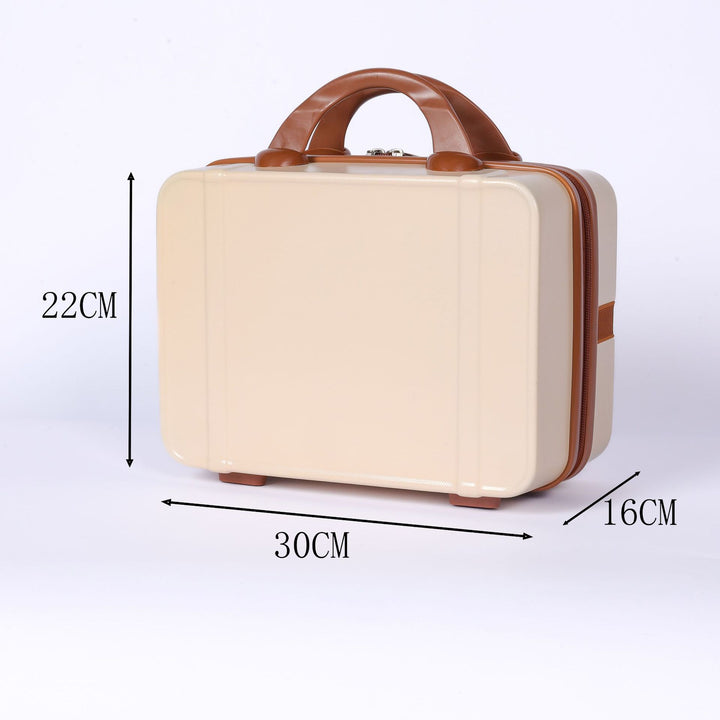 compact hard-shell mini travel vanity case with top handle secure zipper and stackable design Bowlift