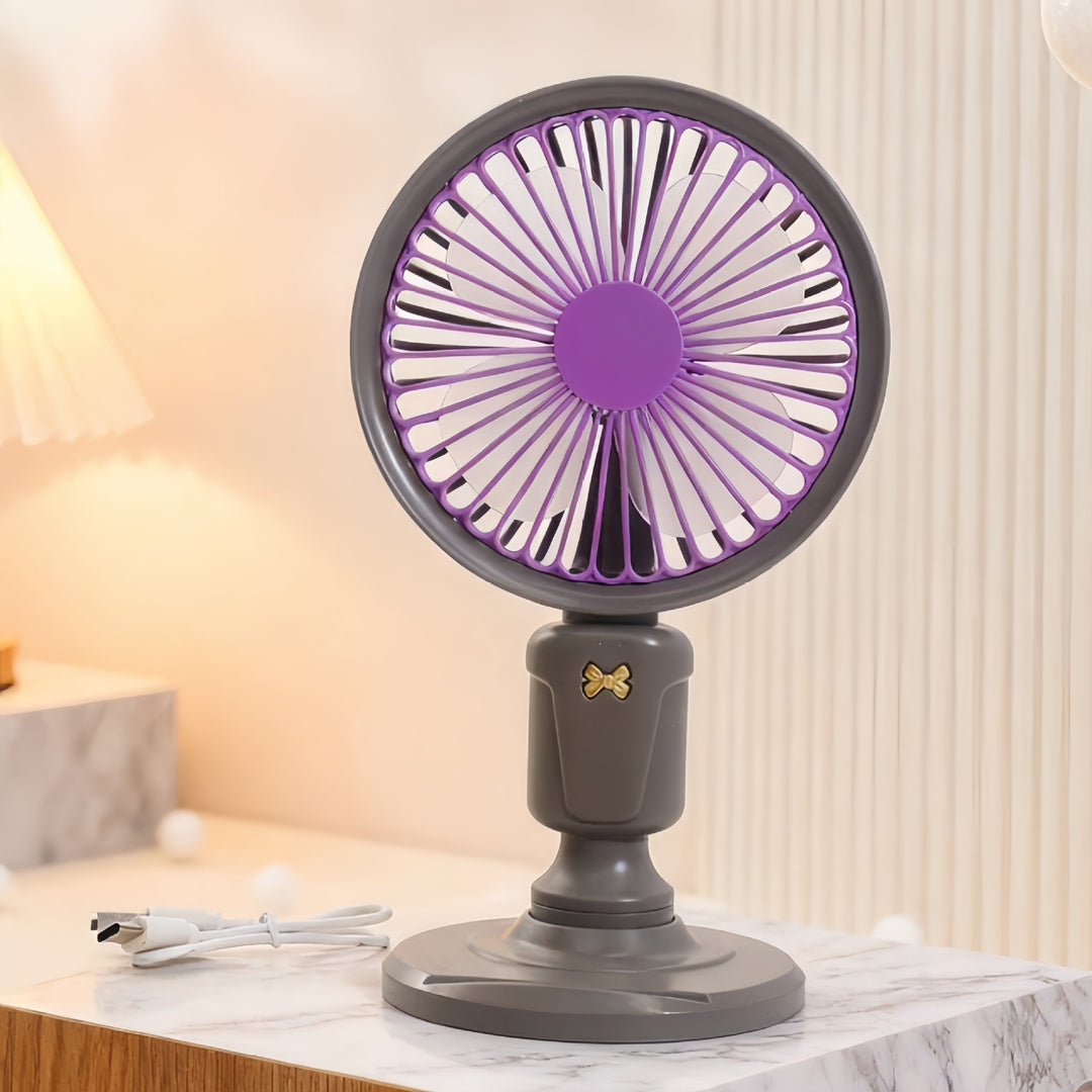 Ladies Portable Table Fan in Playful Design Bowlift