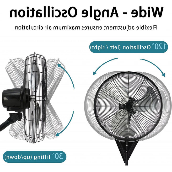 Unisex wall fan with powerful air circulation Bowlift