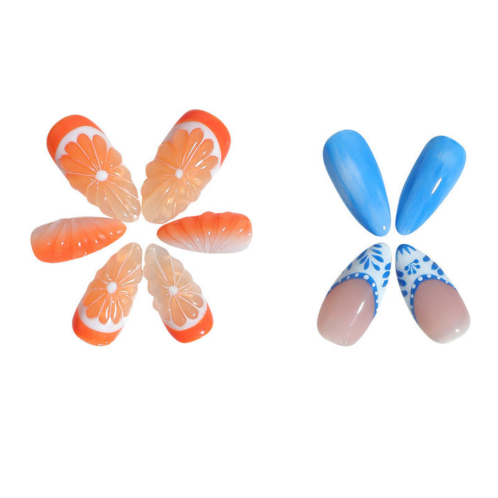 Nail art set with floral and colorful designs Bowlift